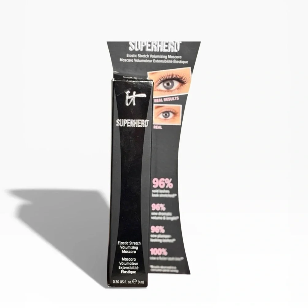 It Cosmetic SUPERHERO ELASTIC STRETCH VOLUMIZING AND LENGTHENING MASCARA NIB